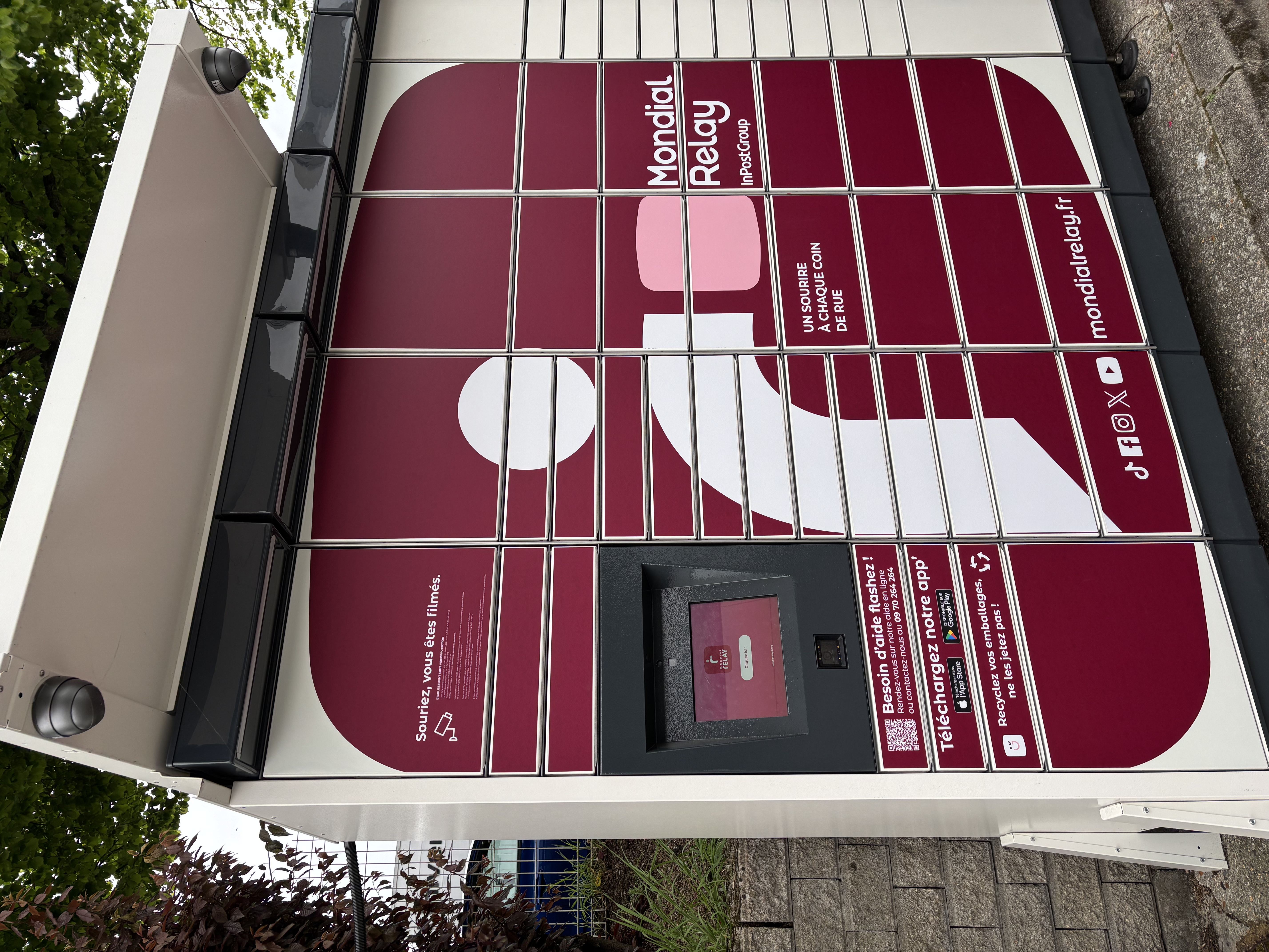 Adhésif locker Mondial Relay