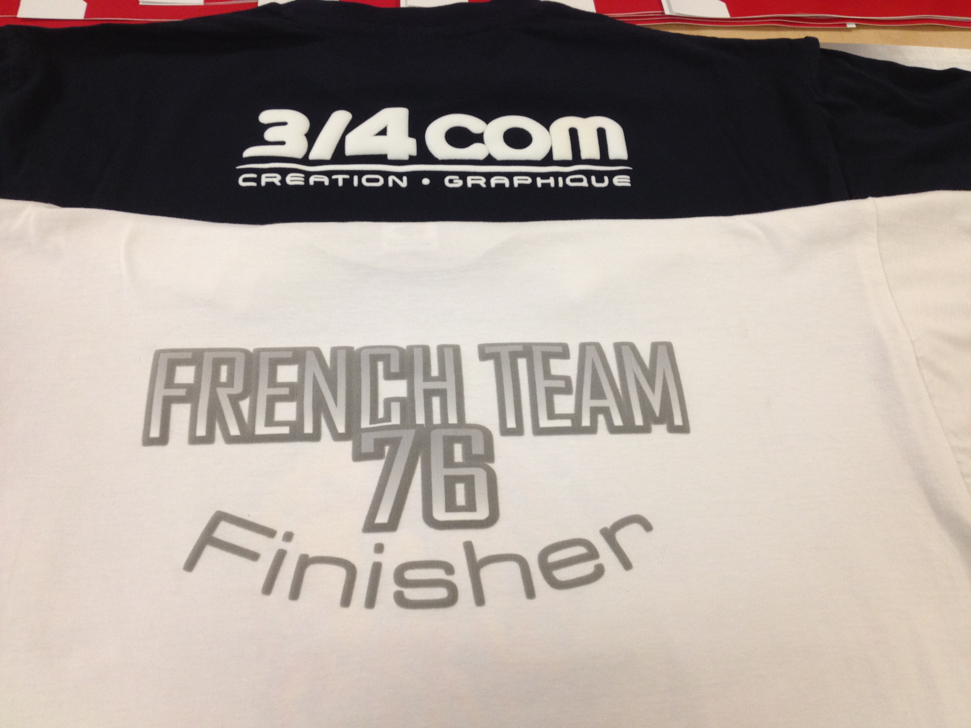 T-shirt Marquage flex gonflant